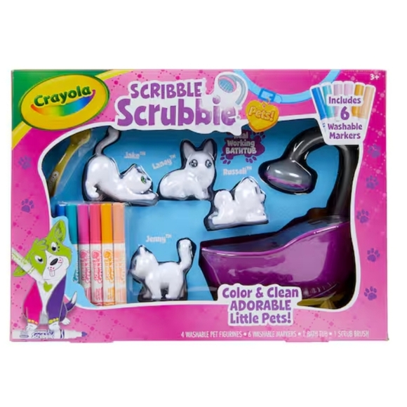 Crayola Scribble Scrubbie Pets Bath Tub Set New - Picture 3 of 11